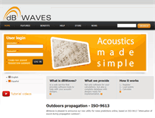 Tablet Screenshot of dbwaves.com